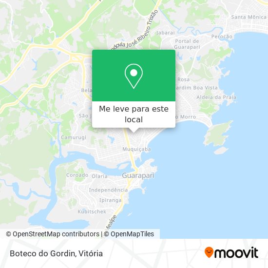 Boteco do Gordin mapa
