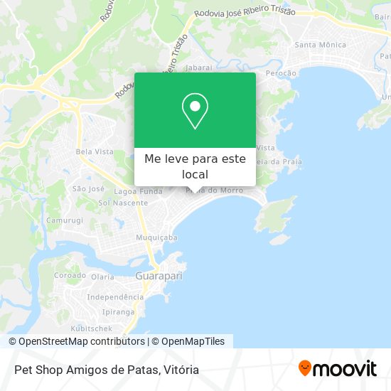 Pet Shop Amigos de Patas mapa