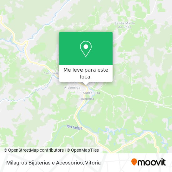 Milagros Bijuterias e Acessorios mapa