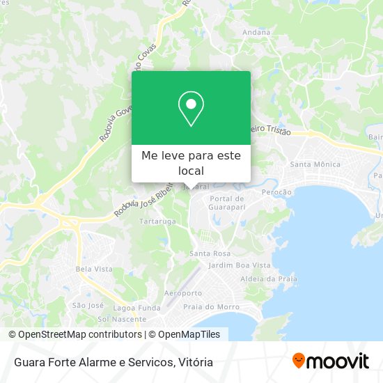 Guara Forte Alarme e Servicos mapa