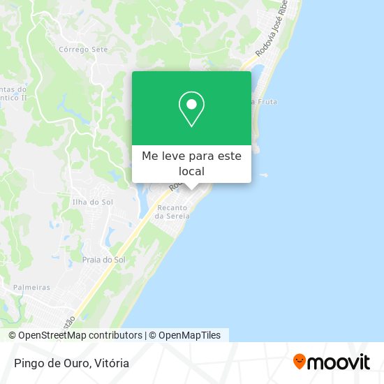 Pingo de Ouro mapa