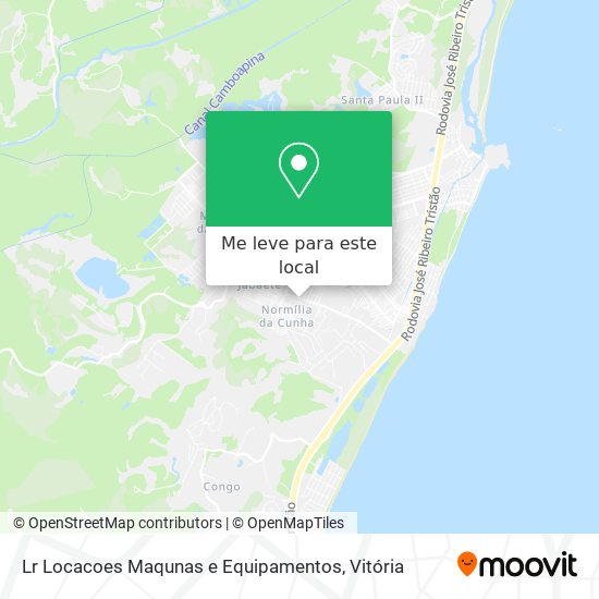 Lr Locacoes Maqunas e Equipamentos mapa