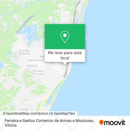 Ferreira e Santos Comercio de Armas e Municoes mapa