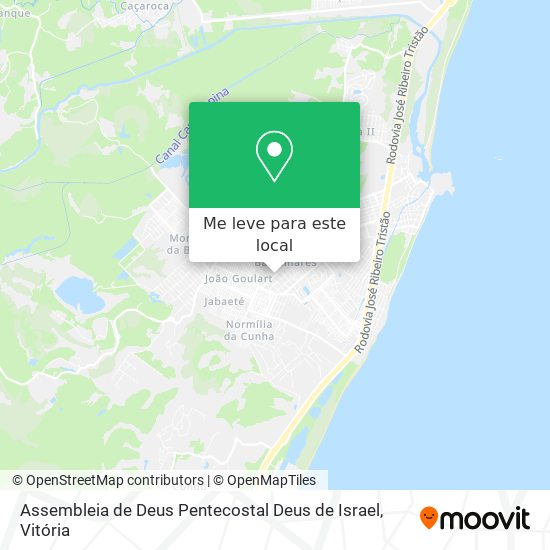 Assembleia de Deus Pentecostal Deus de Israel mapa