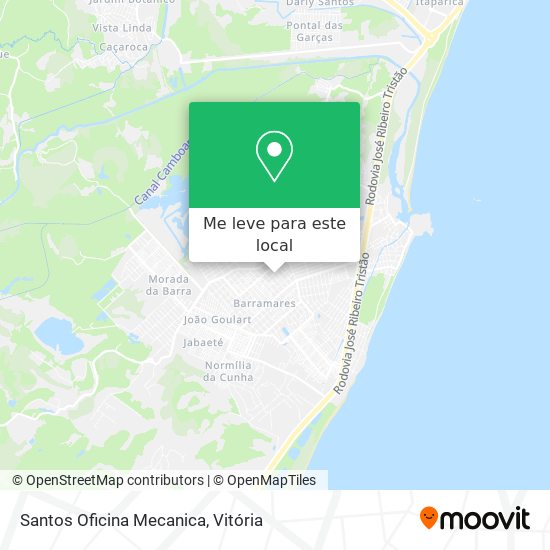 Santos Oficina Mecanica mapa