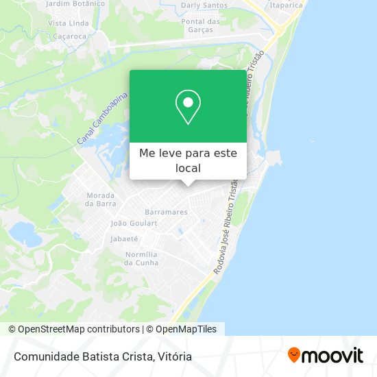 Comunidade Batista Crista mapa