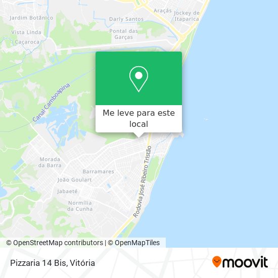 Pizzaria 14 Bis mapa