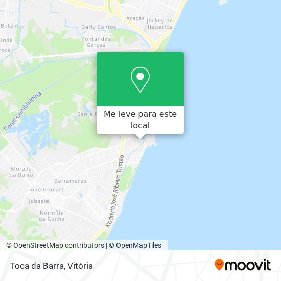 Toca da Barra mapa