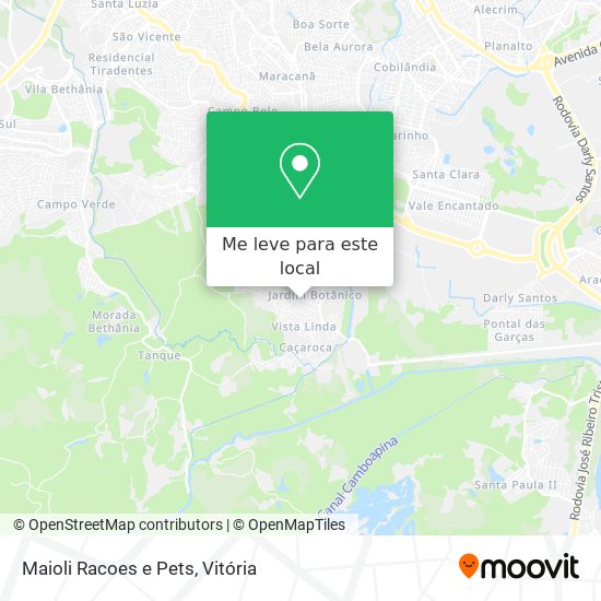 Maioli Racoes e Pets mapa