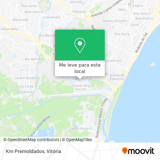 Km Premoldados mapa