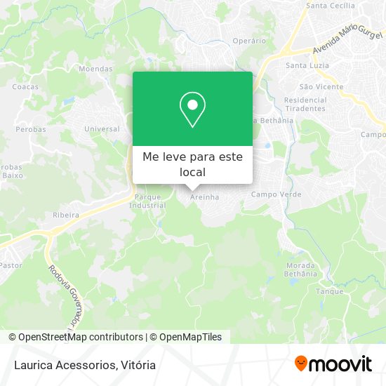 Laurica Acessorios mapa
