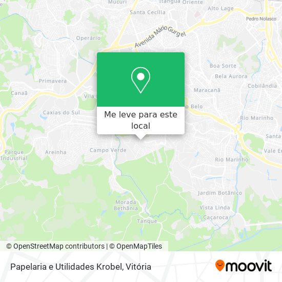 Papelaria e Utilidades Krobel mapa