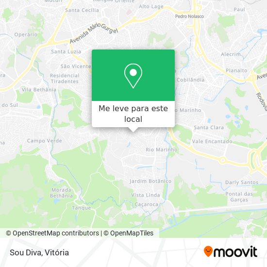Sou Diva mapa