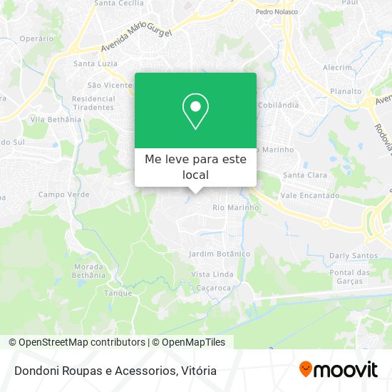 Dondoni Roupas e Acessorios mapa