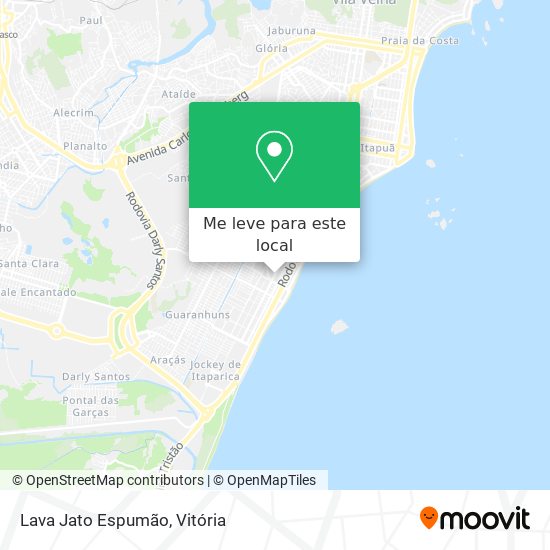 Lava Jato Espumão mapa
