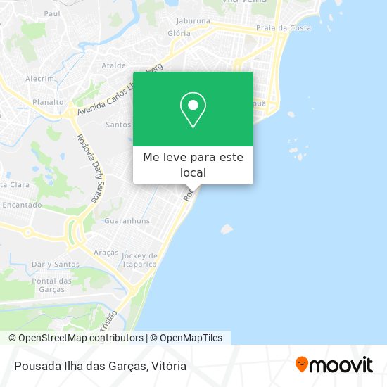 Pousada Ilha das Garças mapa