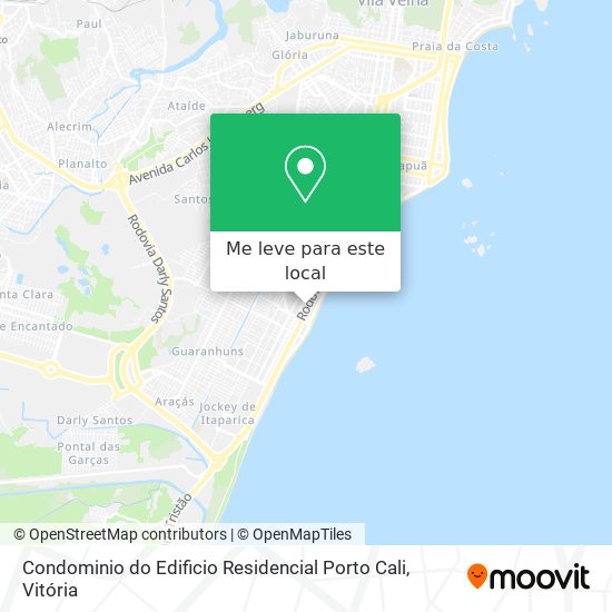 Condominio do Edificio Residencial Porto Cali mapa