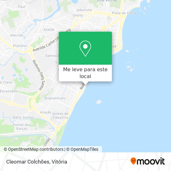 Cleomar Colchões mapa