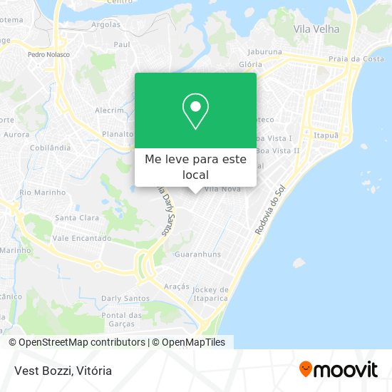 Vest Bozzi mapa