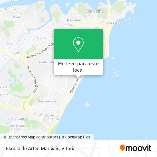 Escola de Artes Marciais mapa