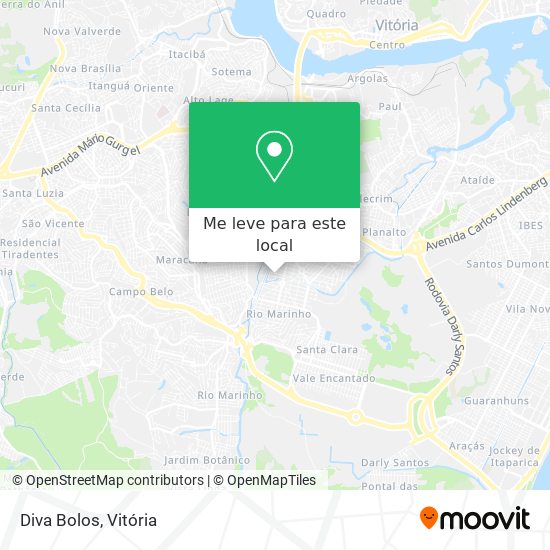Diva Bolos mapa