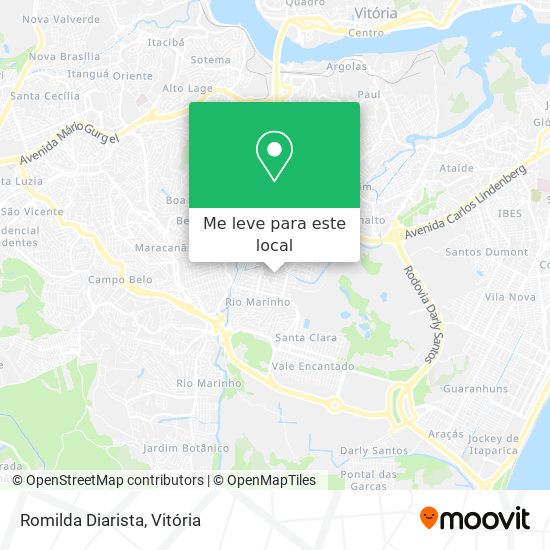 Romilda Diarista mapa