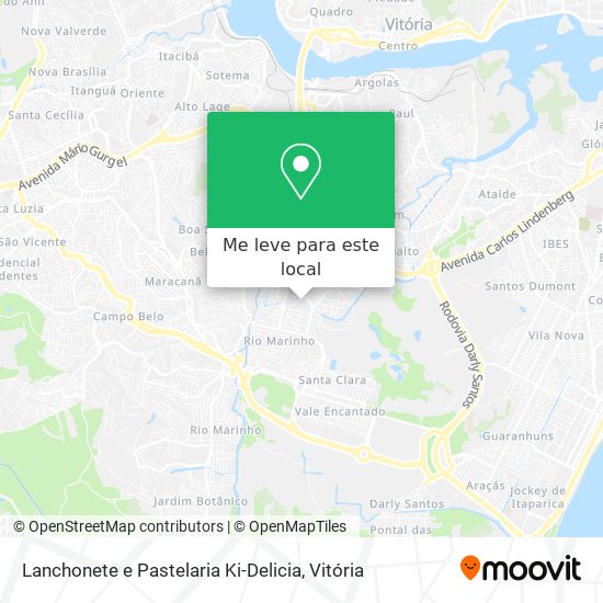 Lanchonete e Pastelaria Ki-Delicia mapa