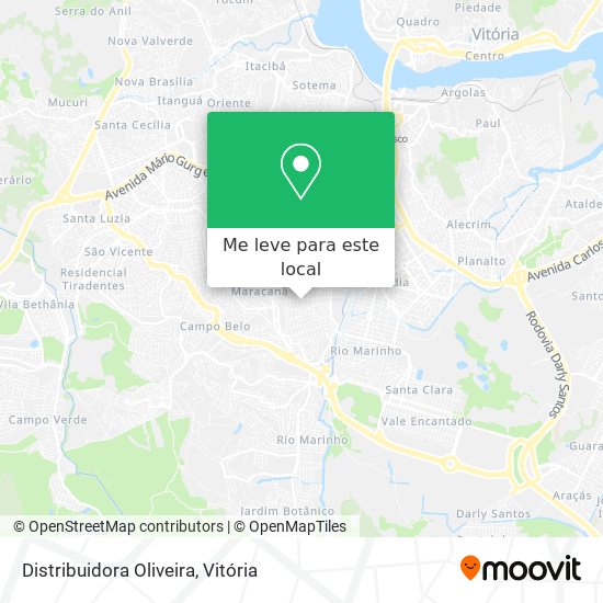 Distribuidora Oliveira mapa