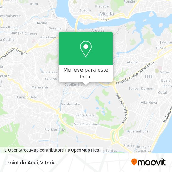 Point do Acai mapa