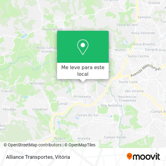 Alliance Transportes mapa