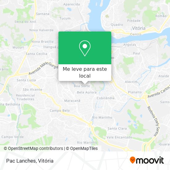 Pac Lanches mapa