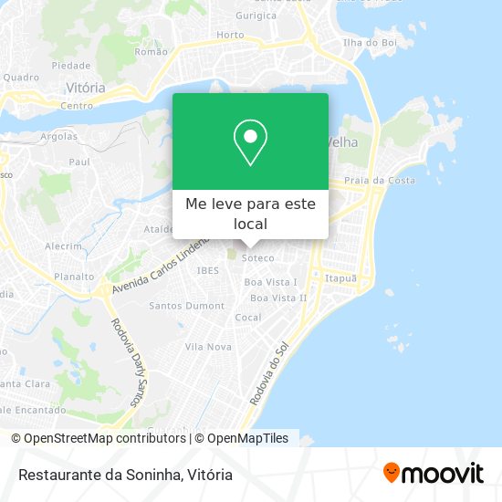 Restaurante da Soninha mapa