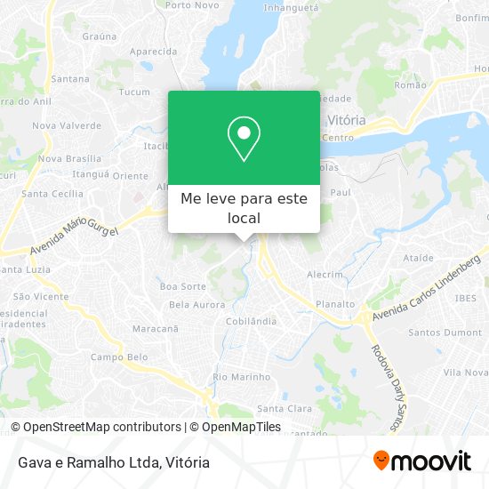 Gava e Ramalho Ltda mapa