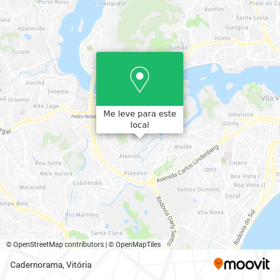 Cadernorama mapa