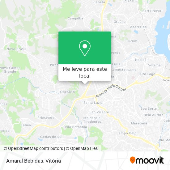 Amaral Bebidas mapa