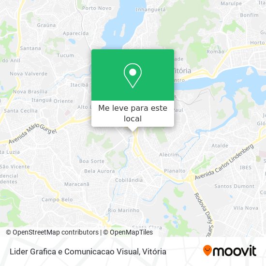 Lider Grafica e Comunicacao Visual mapa