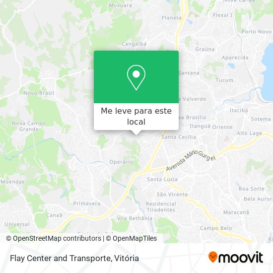 Flay Center and Transporte mapa