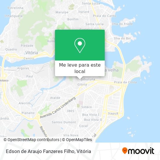 Edson de Araujo Fanzeres Filho mapa