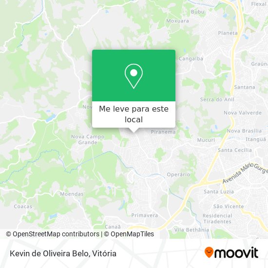 Kevin de Oliveira Belo mapa