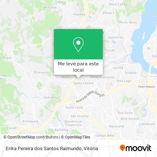 Erika Pereira dos Santos Raimundo mapa