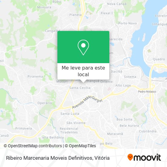 Ribeiro Marcenaria Moveis Definitivos mapa