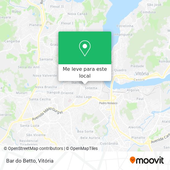 Bar do Betto mapa