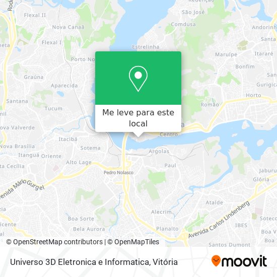 Universo 3D Eletronica e Informatica mapa
