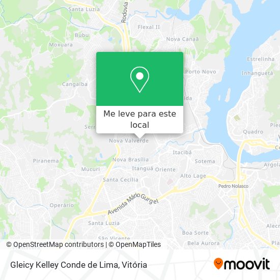 Gleicy Kelley Conde de Lima mapa