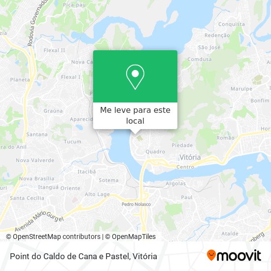 Point do Caldo de Cana e Pastel mapa