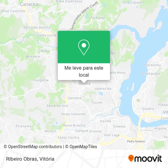Ribeiro Obras mapa