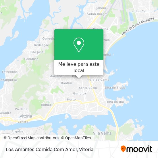 Los Amantes Comida Com Amor mapa