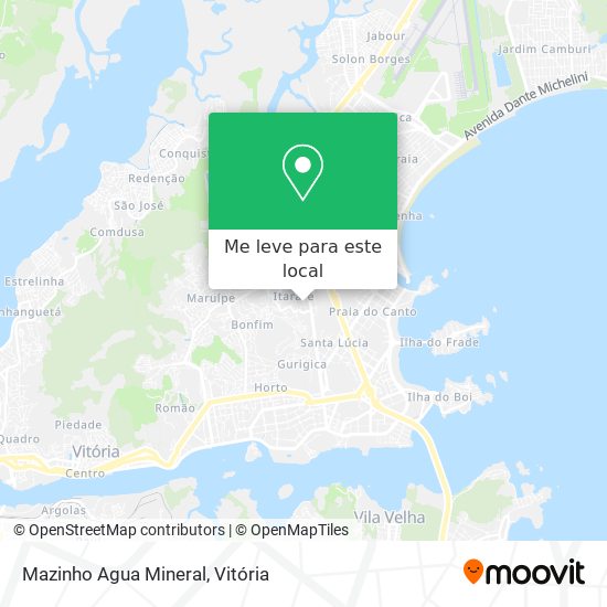 Mazinho Agua Mineral mapa