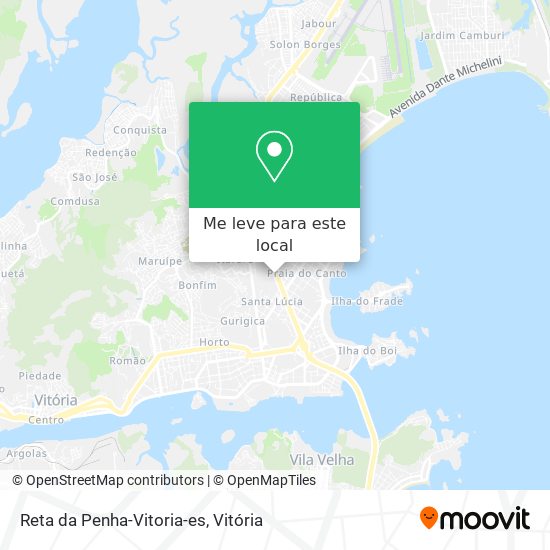 Reta da Penha-Vitoria-es mapa
