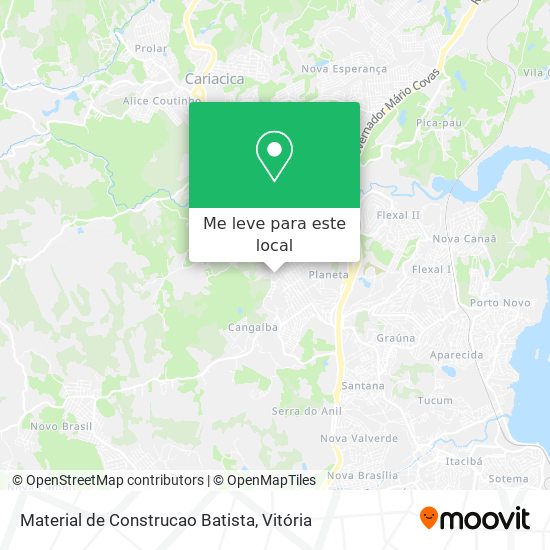 Material de Construcao Batista mapa